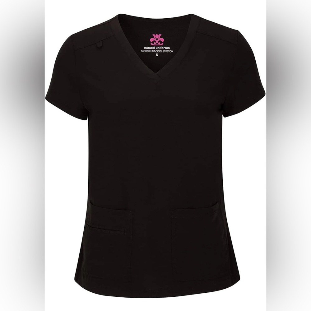 Natural Uniforms Women's Cool Stretch V-Neck Scrub Top Size 2X NWOT